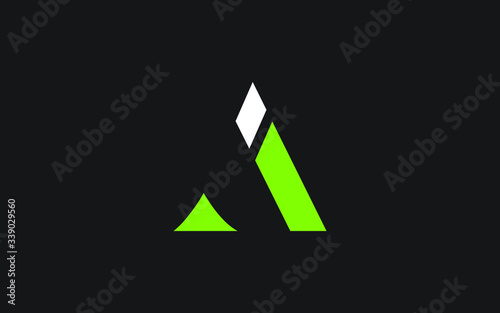 IA or AI and I or A Uppercase Letter Initial Logo Design, Vector Template