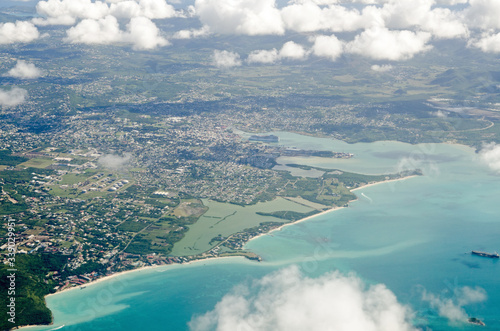 Wallpaper Mural St John's, Antigua - Aerial View Torontodigital.ca