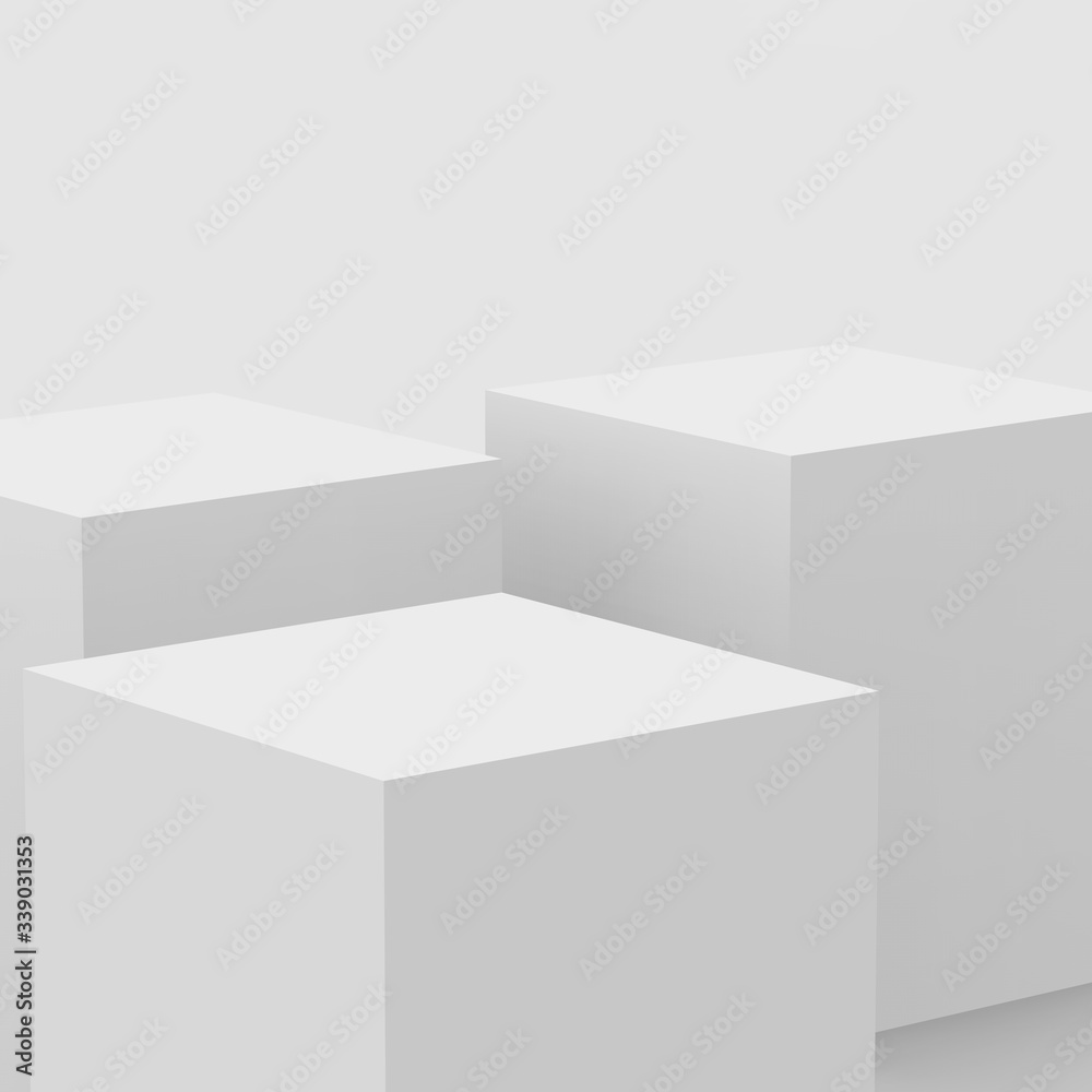 3d gray white cube and box podium .. minimal scene studio background. Abstract 3d geometric shape object illustration render. Display for online business product. 3d gray white cube and box podium .. minimal scene studio background. Abstract 3d geometric shape object illustration render. Display for online business product.
