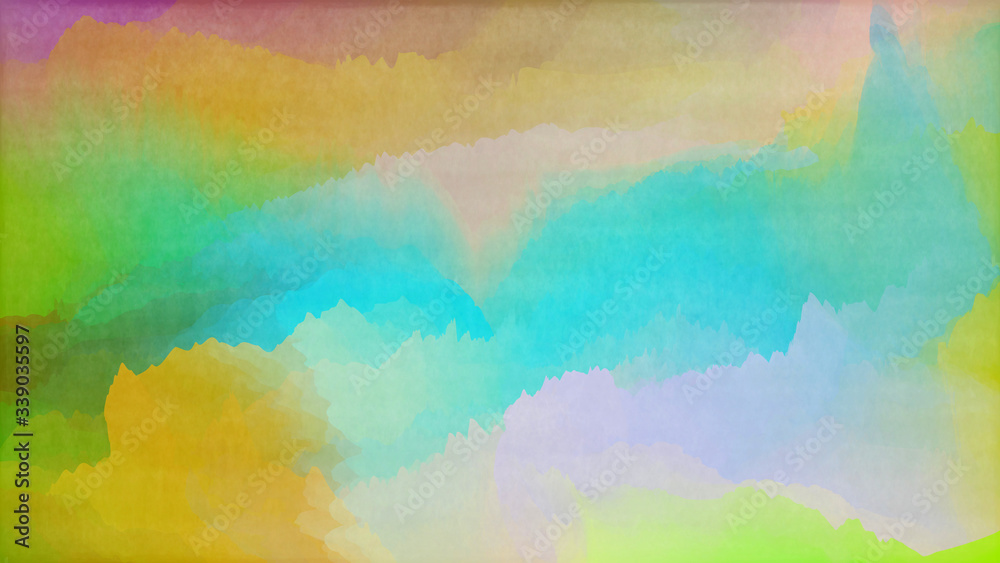 Abstract colorful watercolor for background.