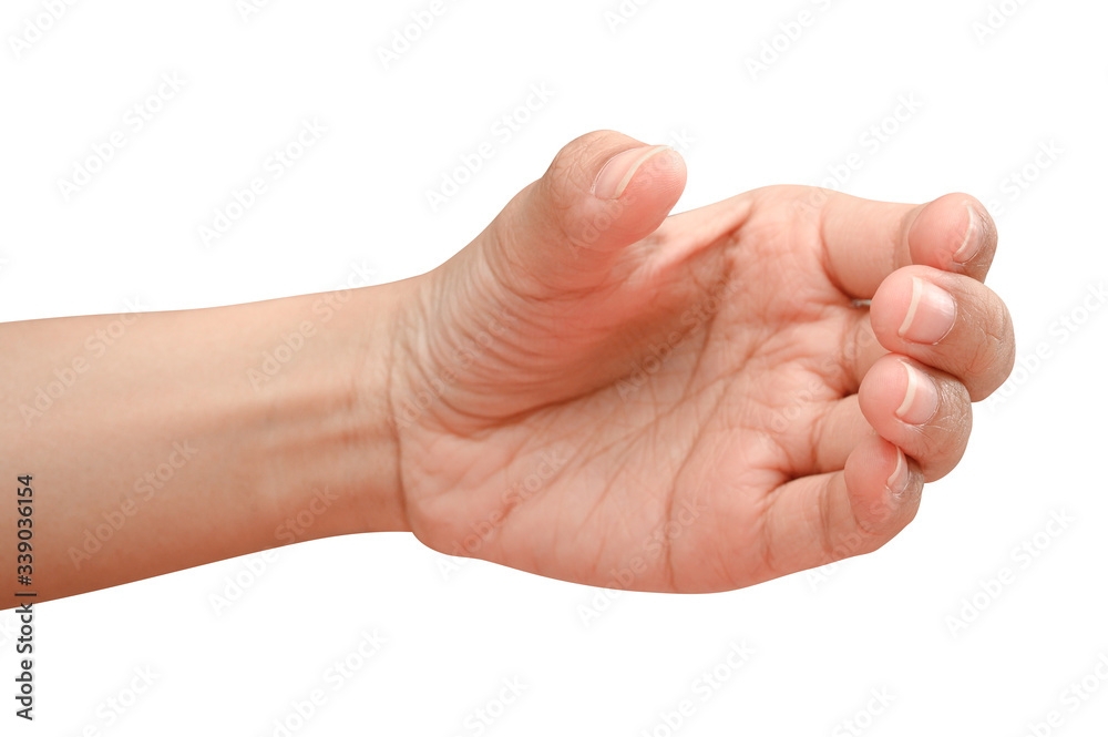 hand holding something like a bottle or can hand holding something like a bottle or can