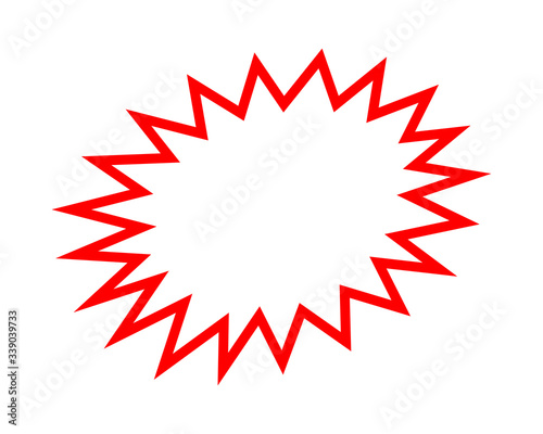 stickers red for discount price message, chat label serrated shape, sticker star label for sale promotion, comic speech bubbles, serrated sticker for sale text promotion, stickers for new offer promo