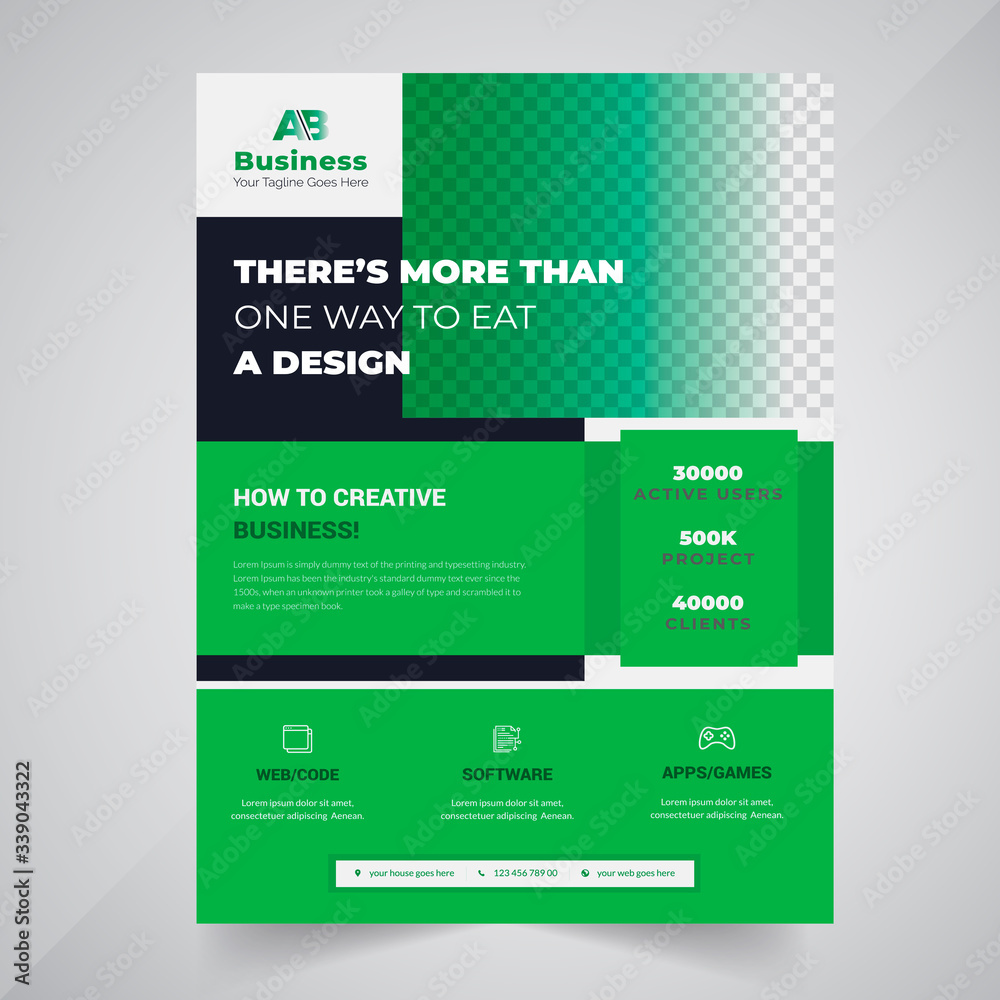 Business flyer design layout template in A4 size. Corporate Concept Design. Business flyer design layout template in A4 size. Corporate Concept Design.