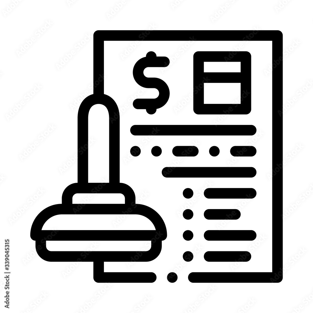 pledge order icon vector. pledge order sign. isolated contour symbol illustration pledge order icon vector. pledge order sign. isolated contour symbol illustration