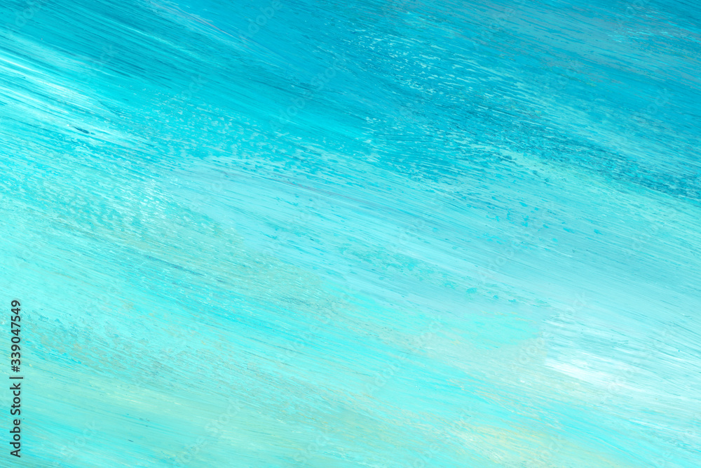 Obraz premium Teal painted wall