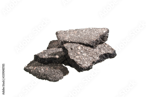 asphalt isolated on white background
