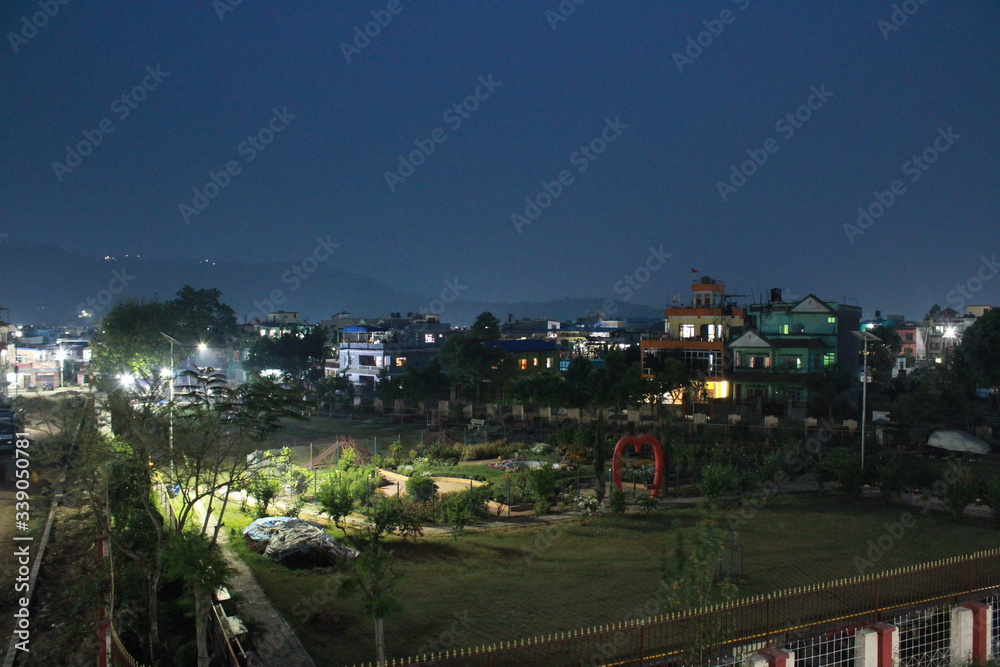 Night View of Park