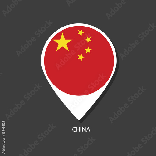 Free Download China flag Vector marker with flags. - GFXLoad
