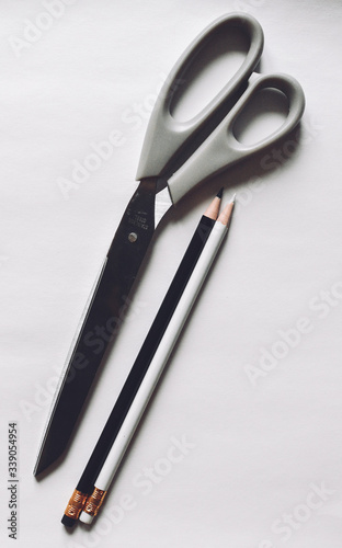 scissors on the table