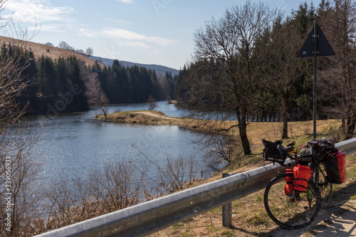 bicycle on the river