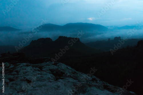 sunrise in the mountains