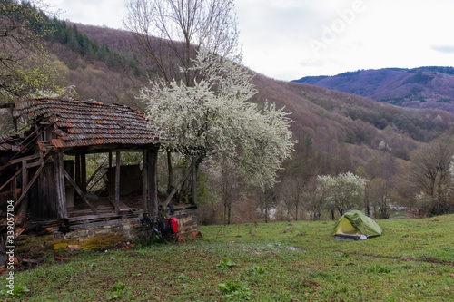 old abandoned house at campsot