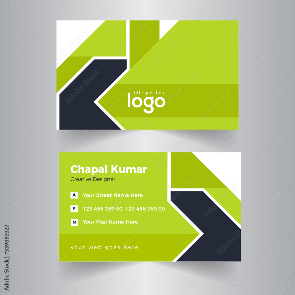 Corporate Business card Template Design. Corporate Business card Template Design.