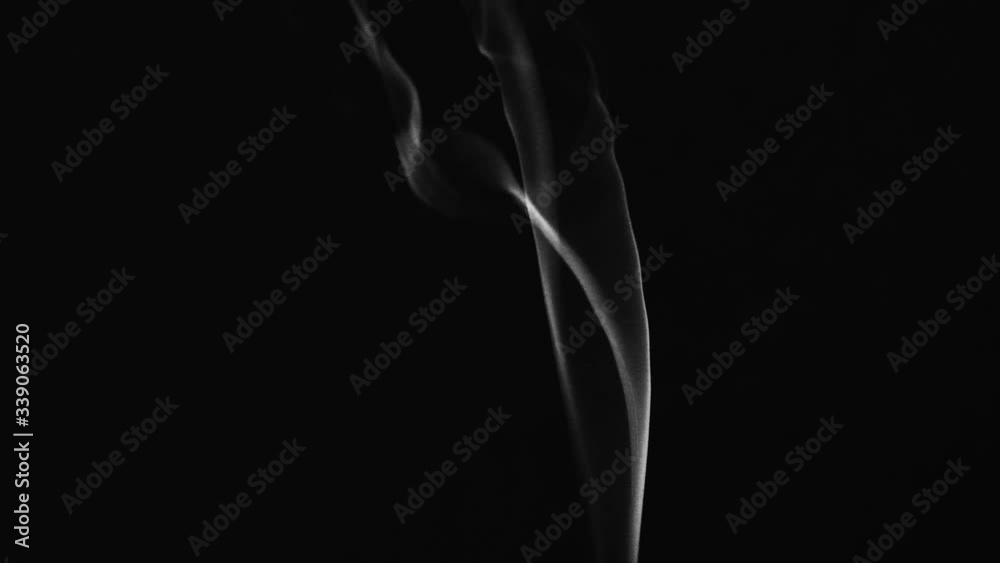 Incense Smoke burning in Slow Motion Incense Smoke burning in Slow Motion