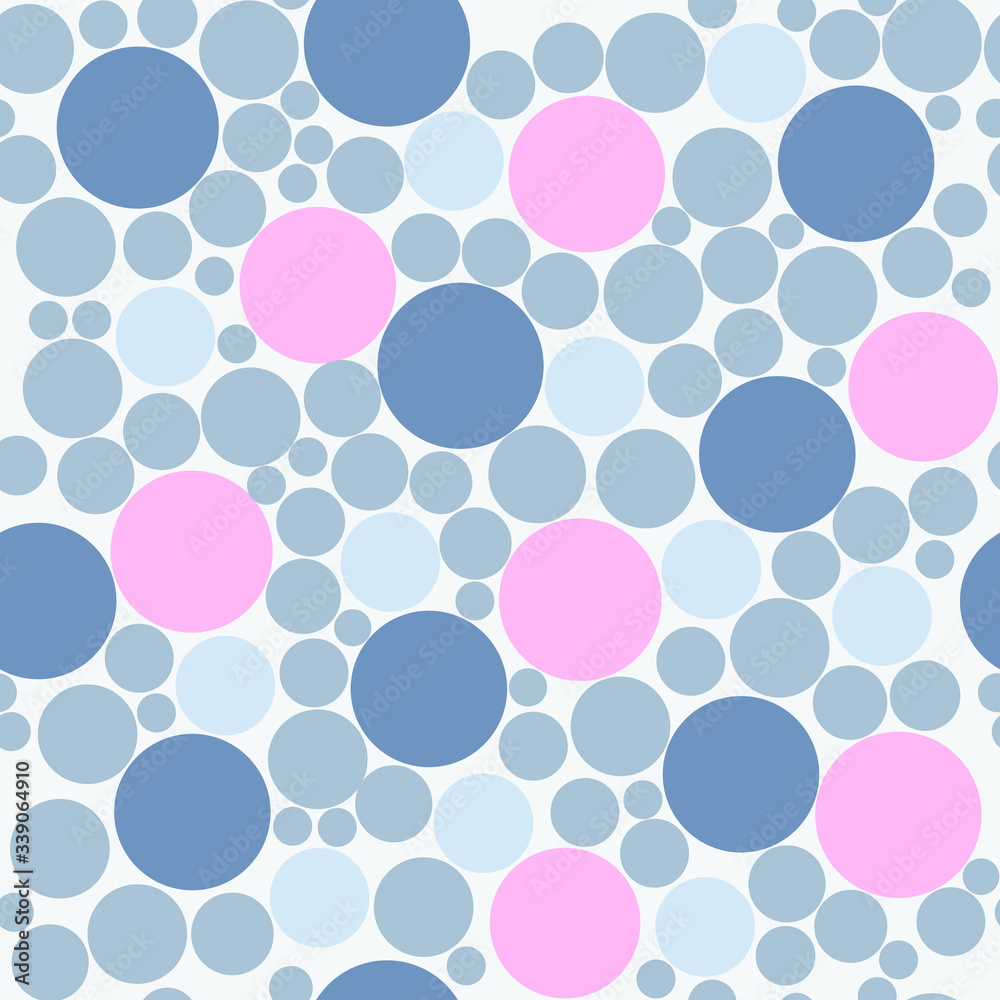 The pattern of circles.Pink and blue Beautiful stylish elegant modern interior. Fabric, Textile,wallpaper Seamless Material. Coating. Template. Vector background The pattern of circles.Pink and blue Beautiful stylish elegant modern interior. Fabric, Textile,wallpaper Seamless Material. Coating. Template. Vector background