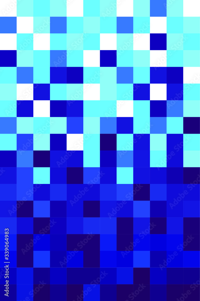 Fototapeta premium Floor and wall tiles. Beautiful mosaic stylish elegant modern interior. Ceramic floor. Coating. Template. Material for decoration. Vector background for for bath and pools