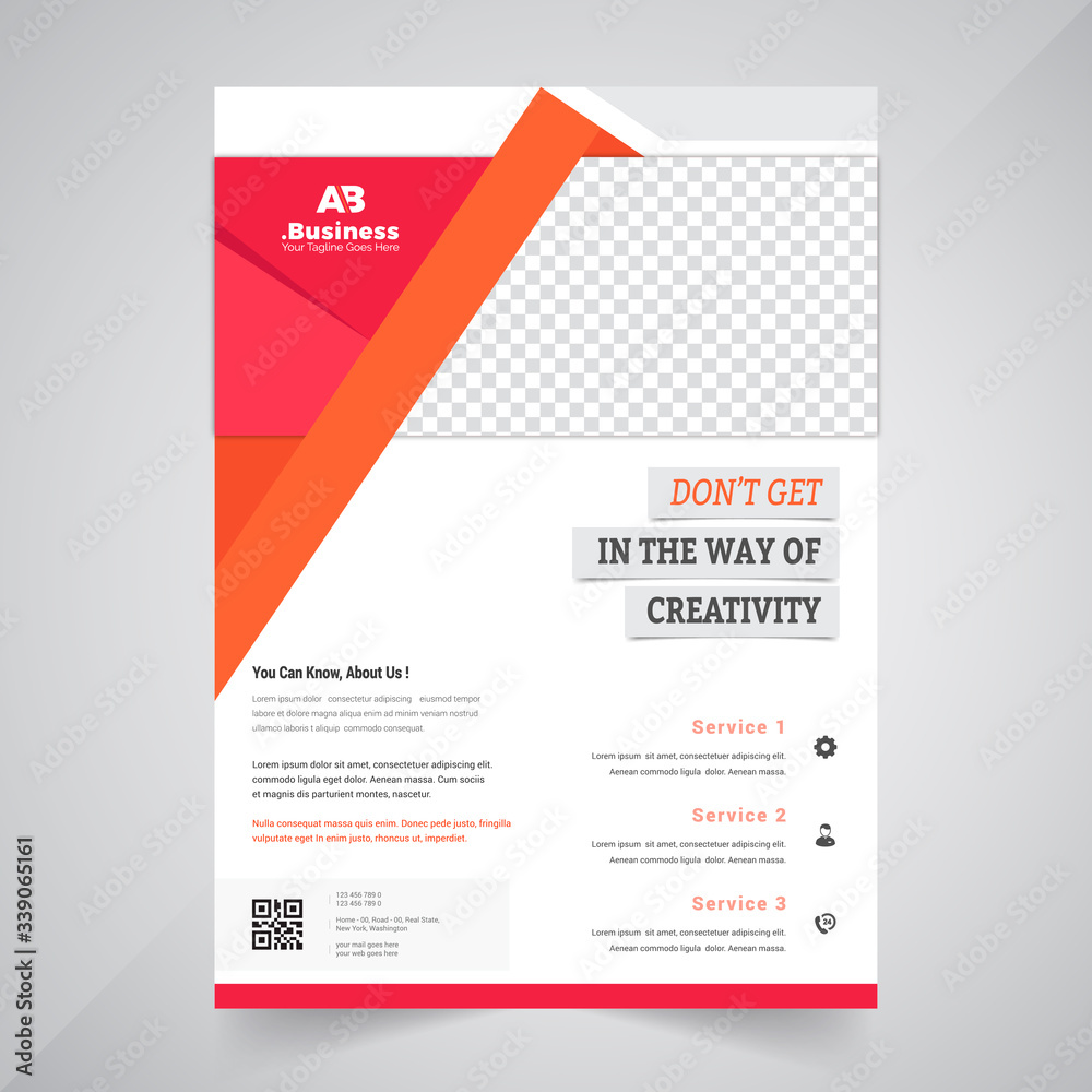 Business flyer design layout template in A4 size. Corporate Concept.
