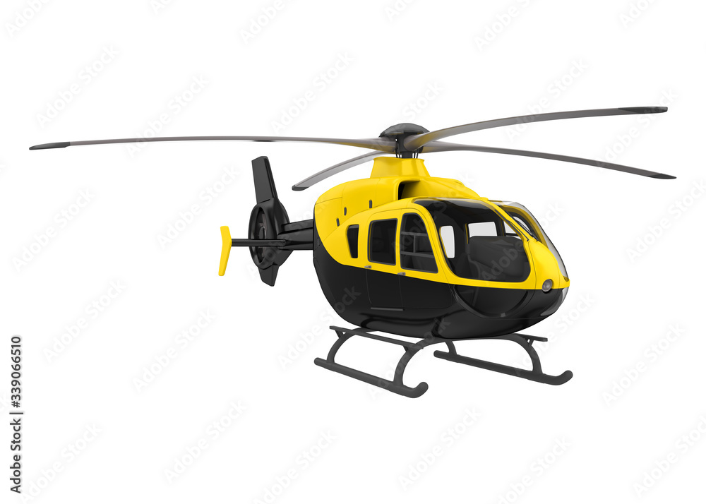Fototapeta premium Helicopter Isolated