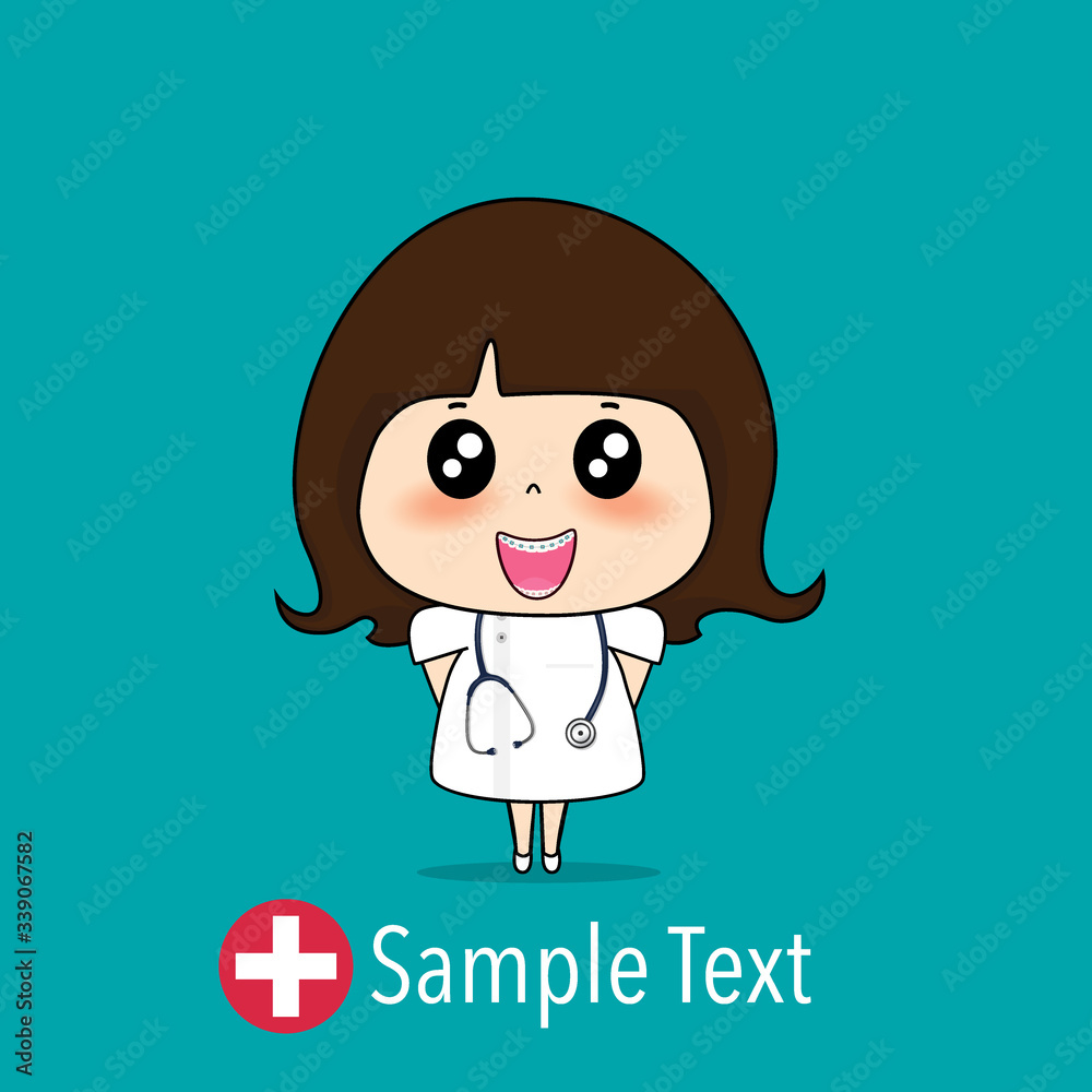 Cartoon character Doctor Design, Medical worker, Medical concept. Vector illustration.. Cartoon character Doctor Design, Medical worker, Medical concept. Vector illustration..