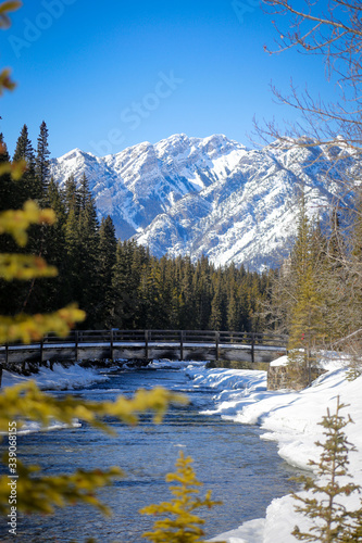 Spray River in Winter