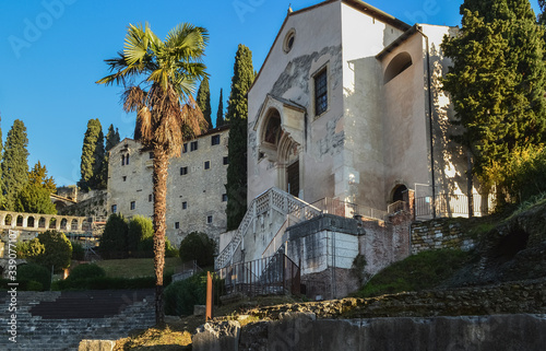 The building of the ancient ancient Roman monastery in Verona.