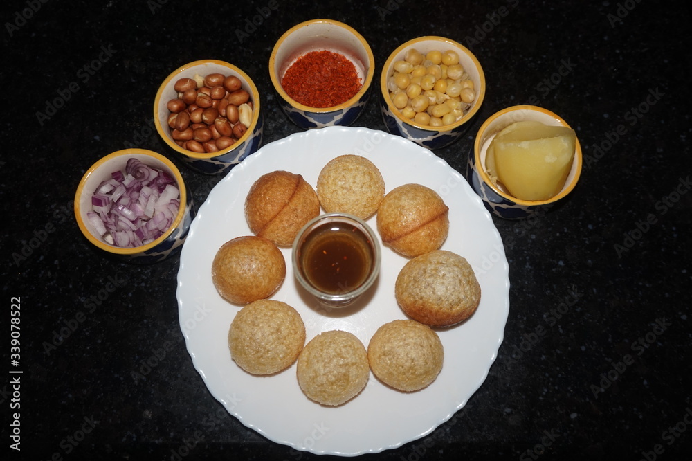 Homemade pani puri Homemade pani puri