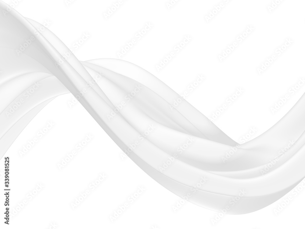 White abstract liquid wavy background