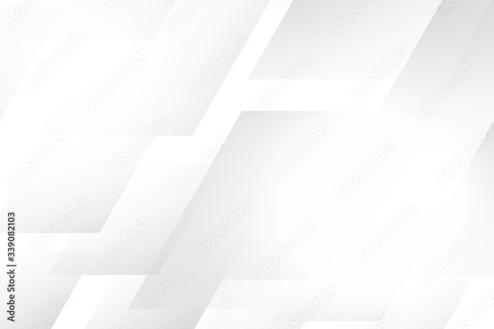 Fototapeta premium Abstract geometric white and gray color background. Vector, illustration.