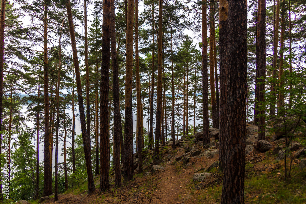 Fototapeta premium Big Kisegach lake, Chelyabinsk region, Russia