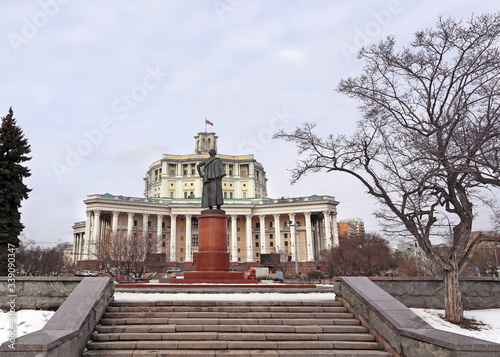 Theater of the Russian army on Suvorovskaya square in Moscow. photo