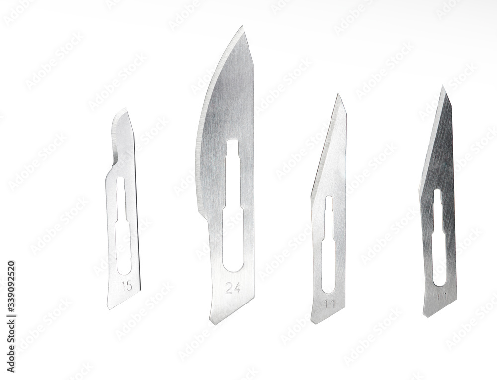 Types of surgical scalpel blades Stock Photo Adobe Stock