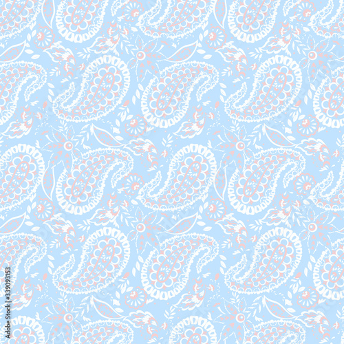 aisley pattern. seamless vintage floral background