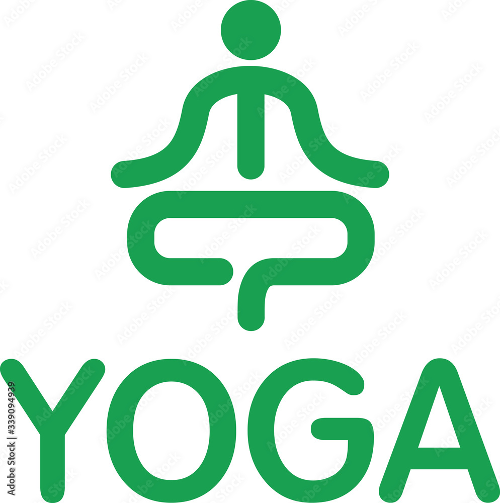 Fototapeta premium Logo yoga, health, vector, body, spa