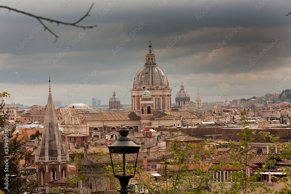 Rome Italy landscape, a view of the eternal city