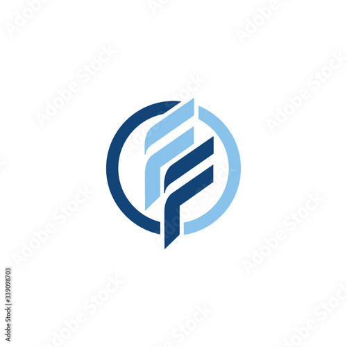 initial FF Letter logo design vector graphic concept illustrations