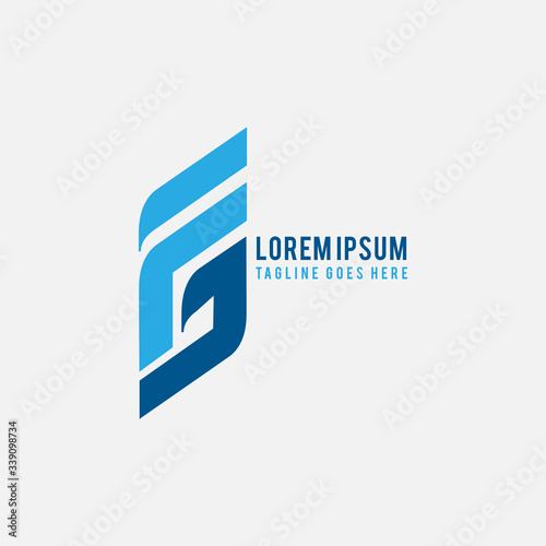 Free Download style overlapping letters FG logo graphic concept vector icons - GFXLoad