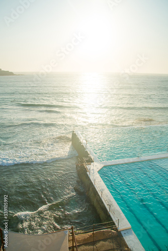 The Pool near Bondi Beach in Sydney, NSW, Australia. Australia is a continent located in the south part of the earth.