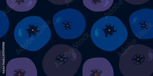 bilberry seamless template