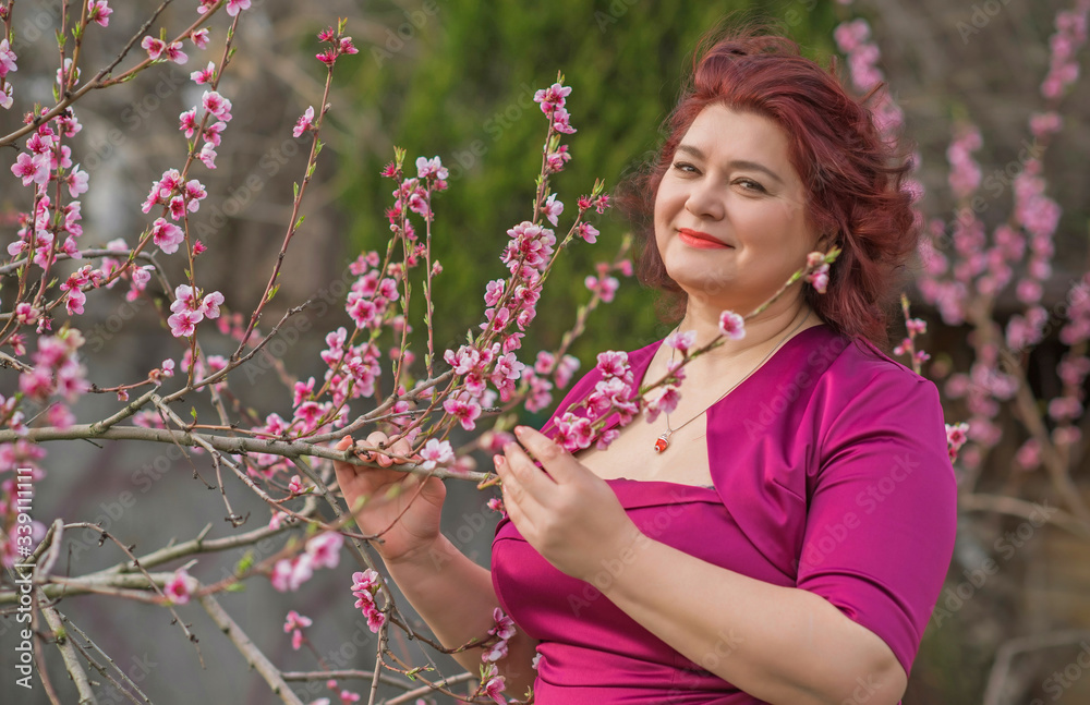 Middle age plus size woman enjoying the life. A mature lady with excess weight, stylishly dressed. Natural beauty Middle age plus size woman enjoying the life. A mature lady with excess weight, stylishly dressed. Natural beauty