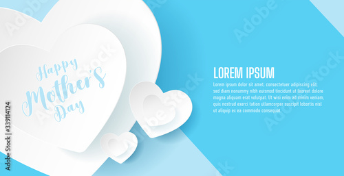 happy mother day banner design. vector illustration