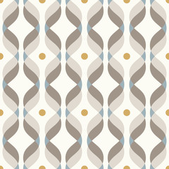Keuken achterwand Jaren 50 patronen Ogee curve patroon retro stijl  © Slanapotam