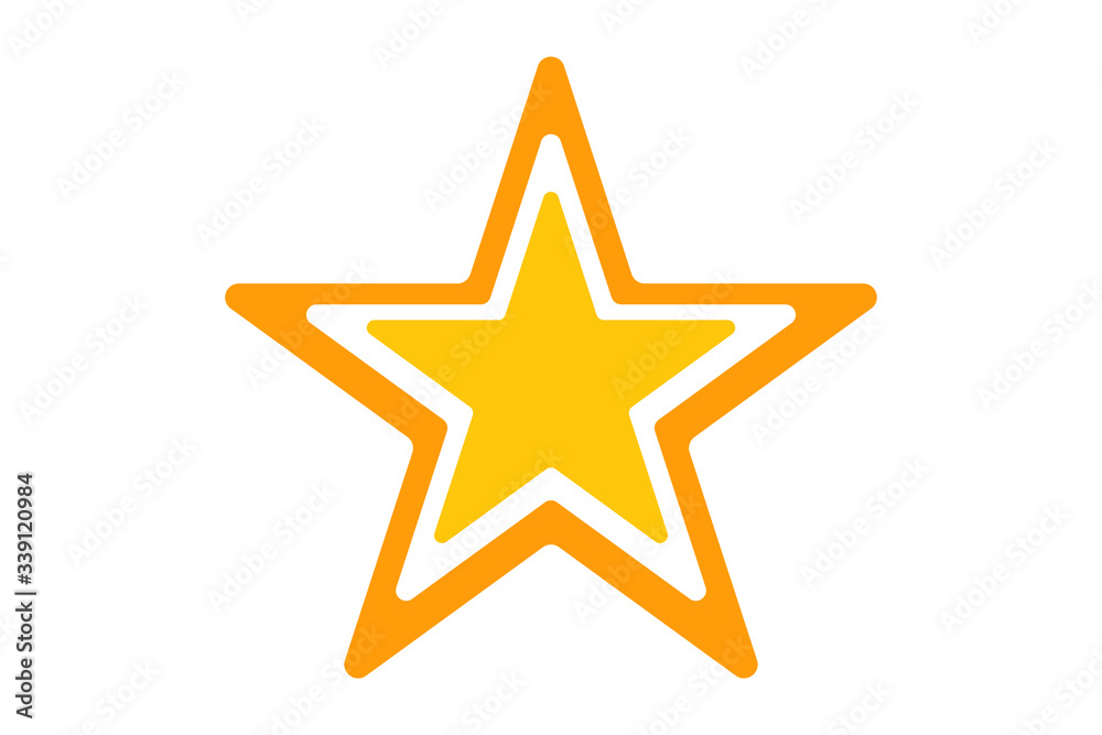 Obraz premium EPS 10 vector. Star icon isolated on white background.