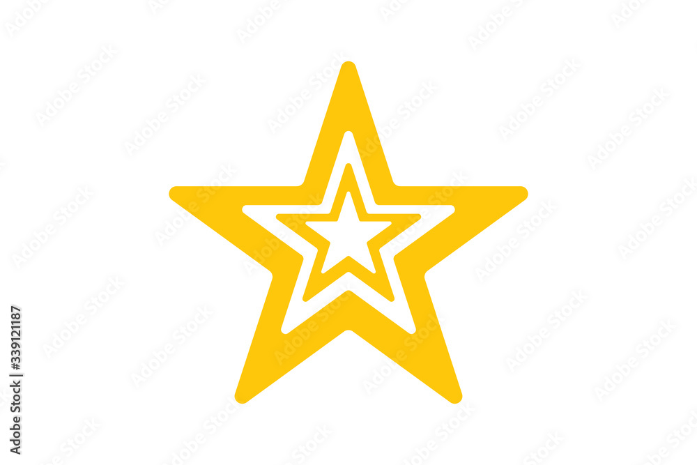 EPS 10 vector. Star icon isolated on white background. EPS 10 vector. Star icon isolated on white background.
