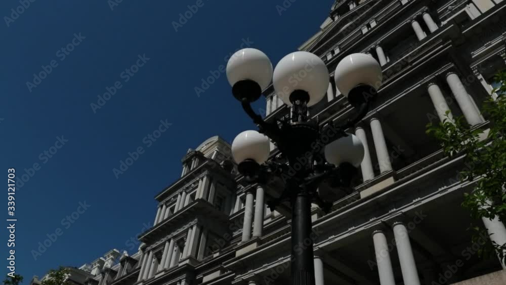 Beautiful architecture of a historic building in the political sector of downtown Washington, DC. Beautiful architecture of a historic building in the political sector of downtown Washington, DC.