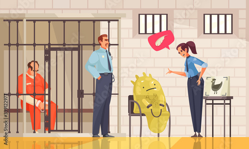 Alien In Prison Composition