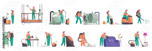 Cleaning Color Icon Set