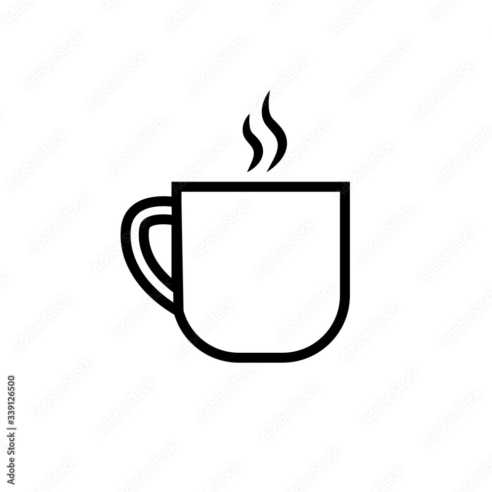 Coffee Cup icon, logo isolated on white background Coffee Cup icon, logo isolated on white background