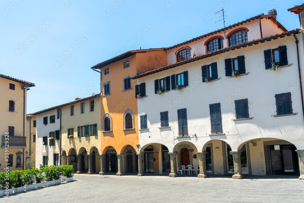 Main square of Reggello, Florence