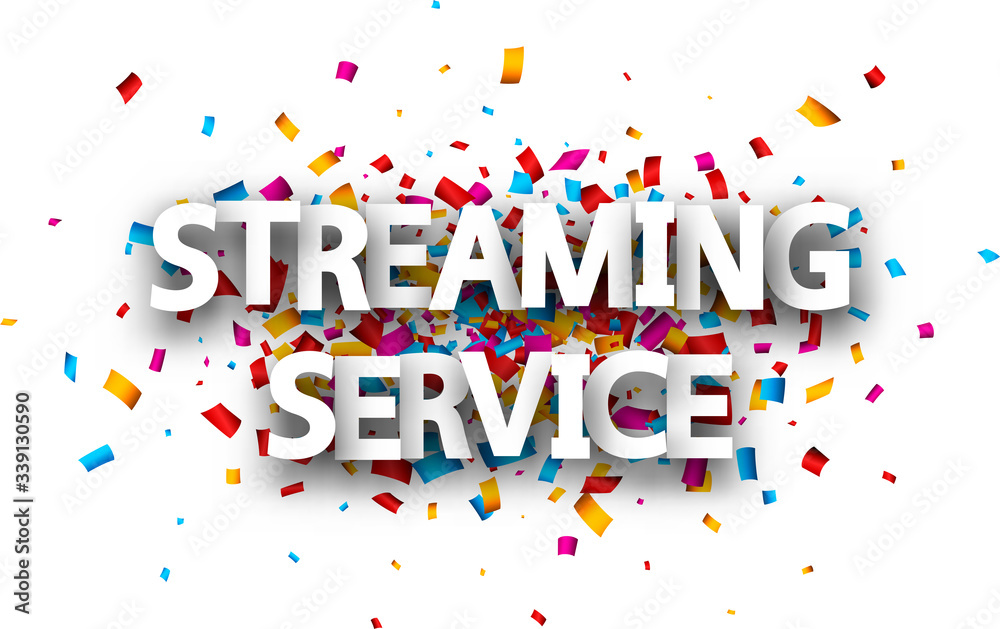 Big streaming service sign in two lines. Big streaming service sign in two lines.