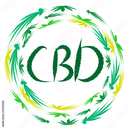  Vector illustration cbd symbol.